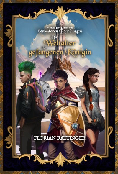 'Cover von Schule für Kinder mit besonderen Begabungen: Das Weltalter der gefangenen Königin'-Cover