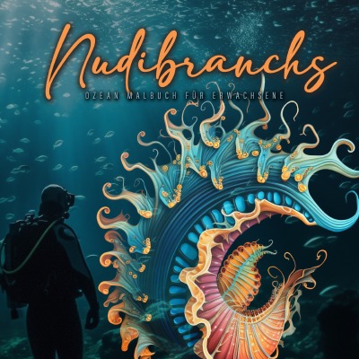 'Nudibranchs Meeresschnecken Malbuch für Erwachsene'-Cover