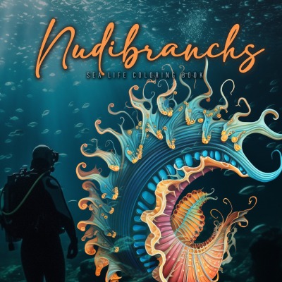 'Cover von Nudibranchs Coloring Book for Adults'-Cover
