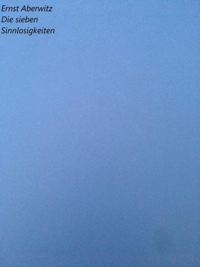 'Die sieben Sinnlosigkeiten'-Cover