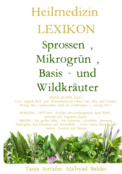 'Cover von Sprossen , Mikrogrün , Basis – und Wildkräuter – HEILMEDIZIN – LEXIKON'-Cover