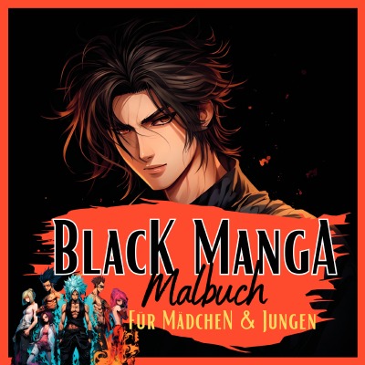 'Black Manga Malbuch.'-Cover