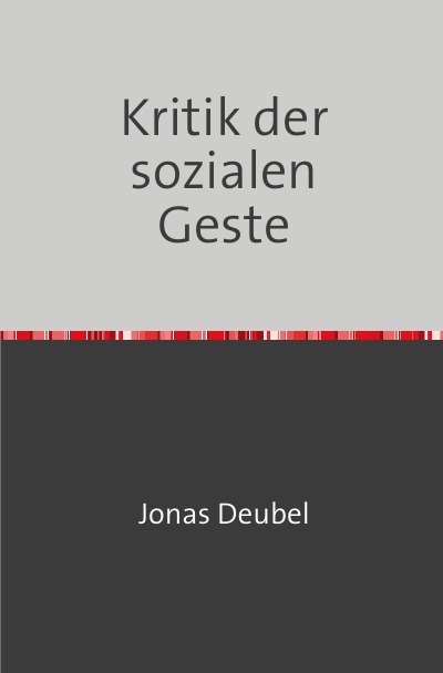 'Kritik der sozialen Geste'-Cover
