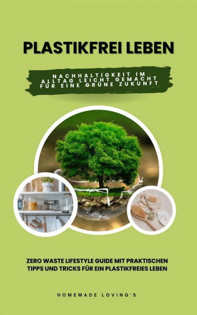 'Plastikfrei leben: Nachhaltigkeit im Alltag leicht gemacht für eine grüne Zukunft (Zero Waste Lifestyle Guide mit praktischen Tipps und Tricks für ein plastikfreies Leben)'-Cover