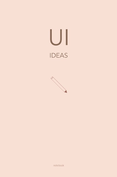 'UI – Das Notizbuch für UI-Themen und Ideen | 120 gepunktete Seiten'-Cover