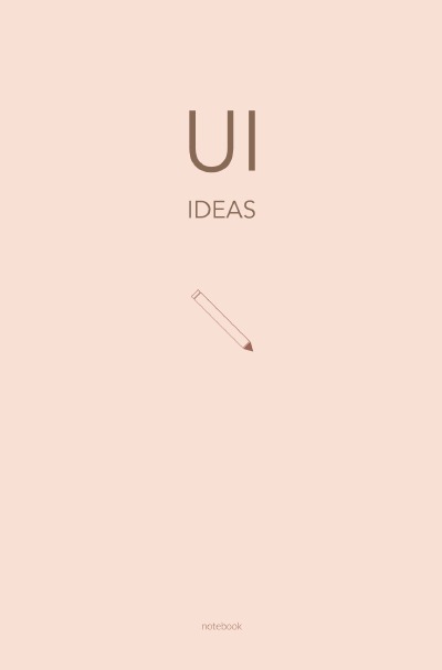 'Cover von UI – Das Notizbuch für UI-Themen und Ideen | 120 gepunktete Seiten'-Cover