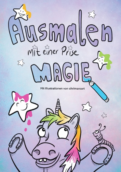 'Ausmalen mit einer Prise Magie'-Cover