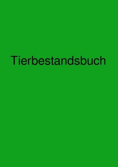 'Cover von Tierbestandsbuch'-Cover