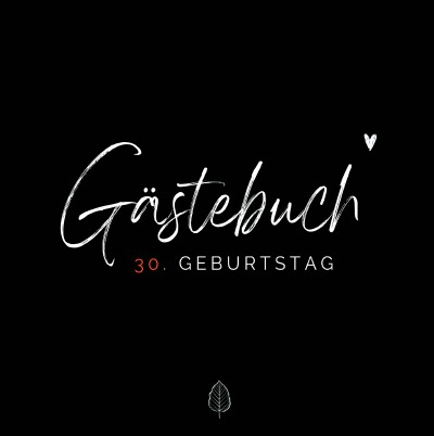 '30. Geburtstag- Premium Gästebuch Blanko'-Cover
