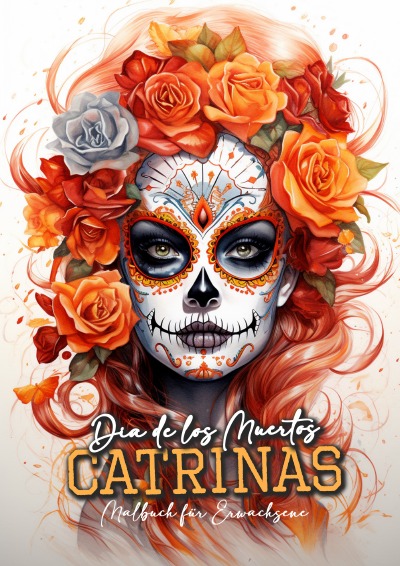 'Cover von Dia de los Muertos Catrinas Malbuch für Ewachsene'-Cover