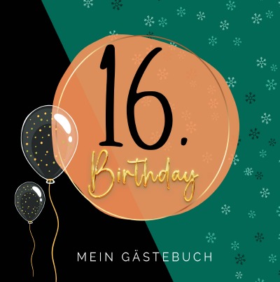 'Cover von 16. Geburtstag- Premium Gästebuch Blanko'-Cover