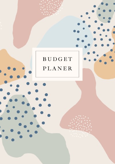 'Budgetplaner Deutsch Buch für Anfänger | Geld sparen | Haushaltsbuch | Punkte | Budget Planner deutsch | A5'-Cover