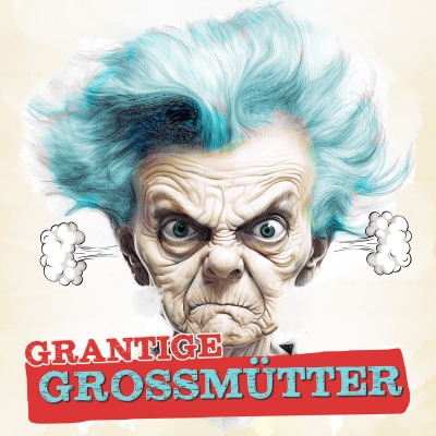 'Cover von Grantige Grossmütter Malbuch für Erwachsene'-Cover