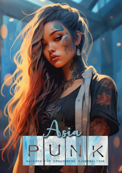 'Cover von Asia Punk Malbuch für Erwachsene und Jugendliche'-Cover