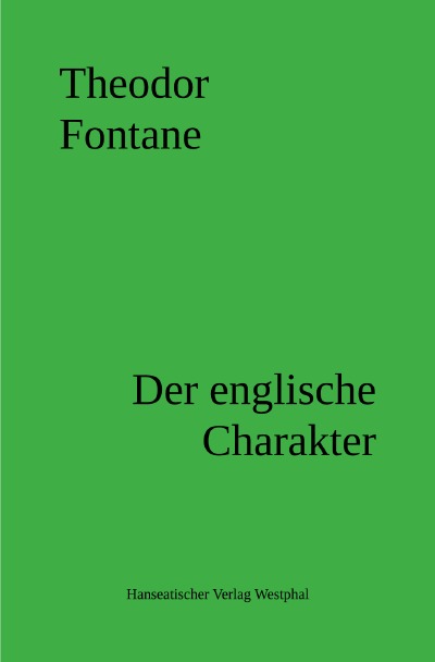 'Cover von Der englische Charakter'-Cover