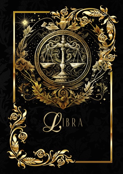 'Zodiac Libra Notebook'-Cover
