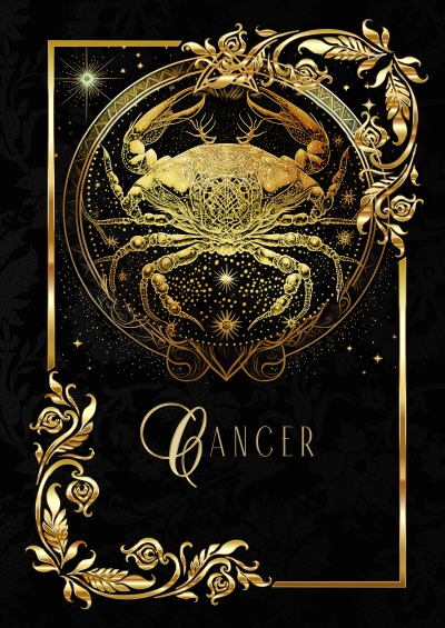 'Zodiac Cancer Notebook'-Cover