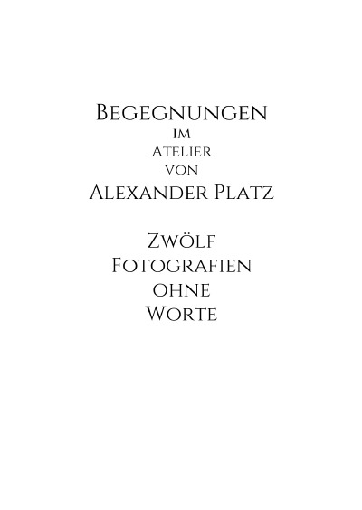 'Cover von Begegnungen im Atelier'-Cover