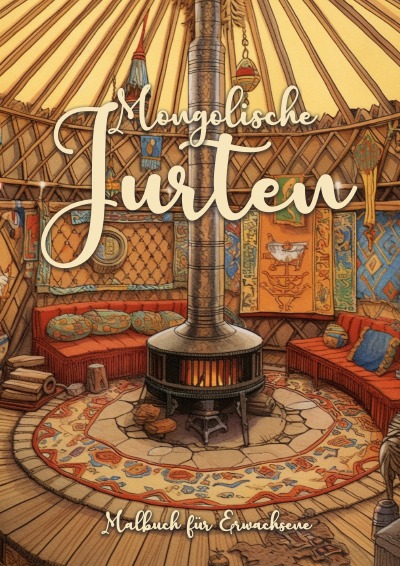 'Cover von Mongolische Jurten Malbuch für Erwachsene'-Cover