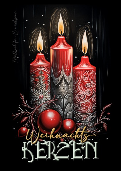 'Cover von Weihnachtskerzen Malbuch für Erwachsene'-Cover