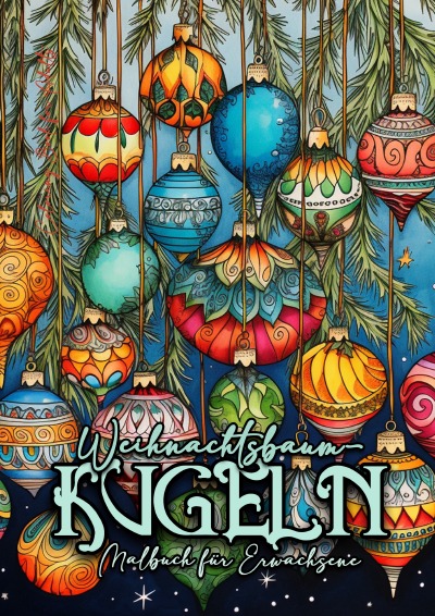 'Cover von Weihnachtsbaumkugeln Malbuch für Erwachsene'-Cover