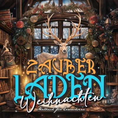 'Cover von Zauberladen Weihnachten Malbuch für Erwachsene'-Cover