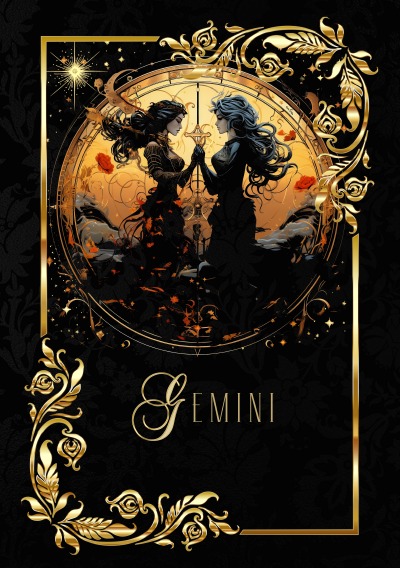 'Cover von Zodiac Gemini Notebook'-Cover
