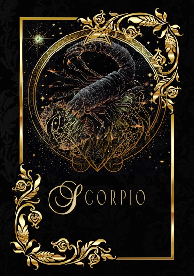 'Zodiac Scorpio Notebook'-Cover