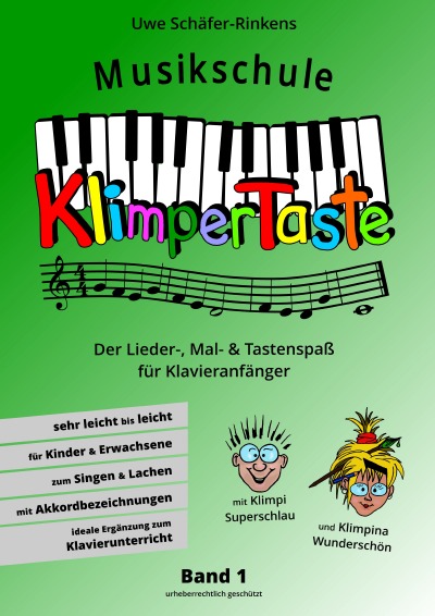 'Musikschule Klimpertaste – Der Lieder-, Mal- und Tastenspaß'-Cover