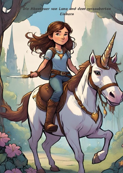 'Cover von Die Abenteuer von Luna und dem verzauberten Einhorn'-Cover