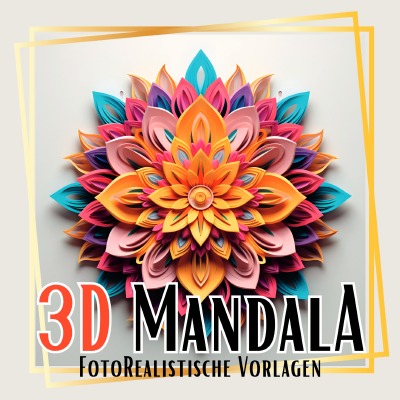 'Cover von 3D Mandala Malbuch „Black & White“'-Cover