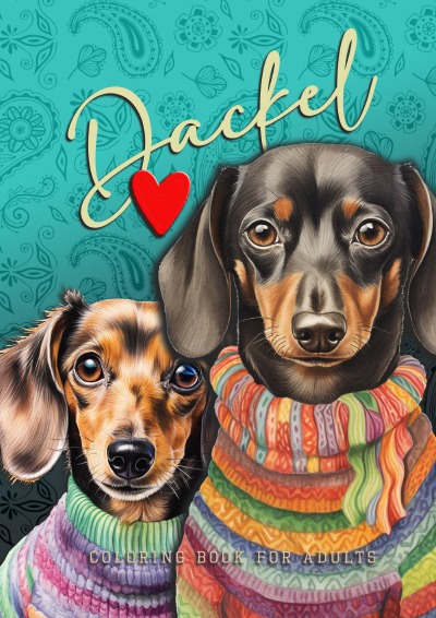 'Cover von Dackel Malbuch für Erwachsene'-Cover