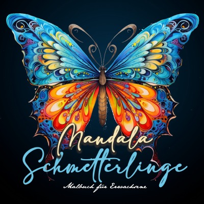 'Mandala Schmetterlinge Malbuch für Erwachsene'-Cover