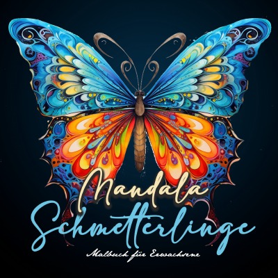 'Cover von Mandala Schmetterlinge Malbuch für Erwachsene'-Cover
