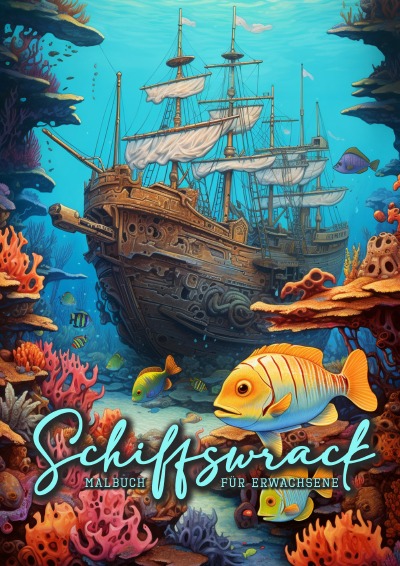 'Cover von Schiffswrack Malbuch für Erwachsene'-Cover