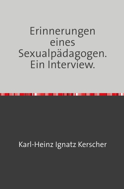 'Erinnerungen eines Sexualpädagogen.'-Cover