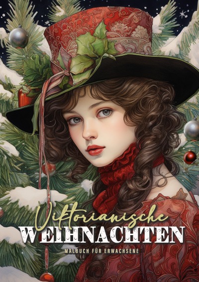 'Cover von Viktorianische Weihnachten Malbuch für Erwachsene'-Cover