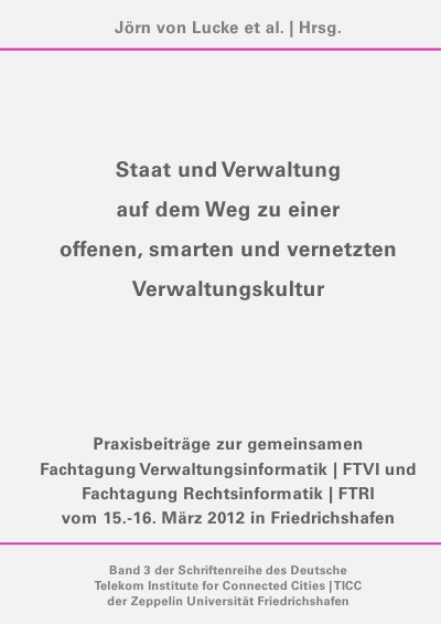 'Cover von Staat und Verwaltung auf dem Weg zu einer offenen, smarten und vernetzten Verwaltungskultur'-Cover