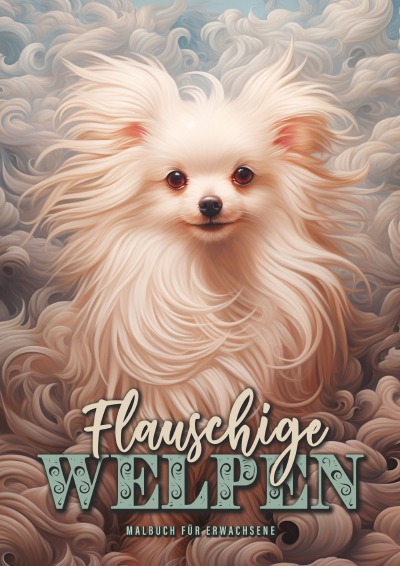 'Cover von Flauschige Welpen Malbuch für Erwachsene'-Cover
