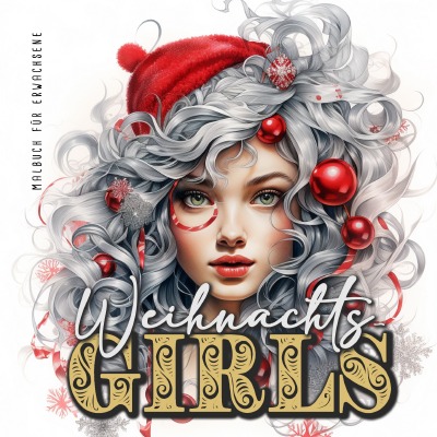 'Cover von Weihnachtsgirls Malbuch für Erwachsene'-Cover