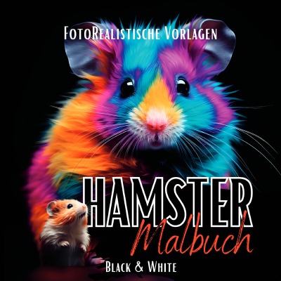 'Cover von Malbuch Hamster „Fotorealistisch“.'-Cover