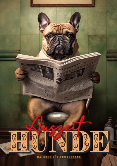 'Cover von Auszeit Hunde Malbuch für Erwachsene'-Cover