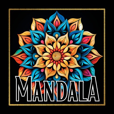 'Cover von Mandala Malbuch „Black“'-Cover