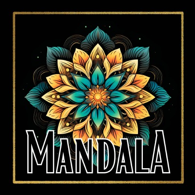 'Cover von Black Mandala- Das Malbuch'-Cover
