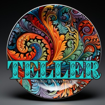 'Cover von Teller Malbuch für Erwachsene'-Cover