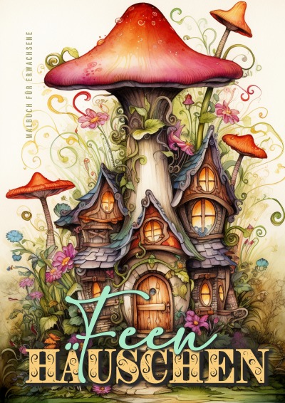 'Cover von Feen Häuschen Malbuch für Erwachsene'-Cover