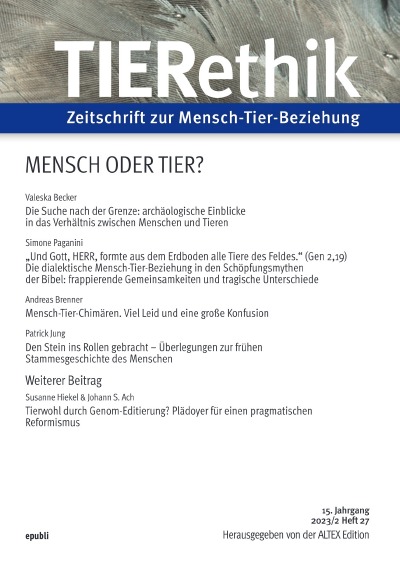 'Cover von TIERethik 15. Jahrgang (2023/2)'-Cover