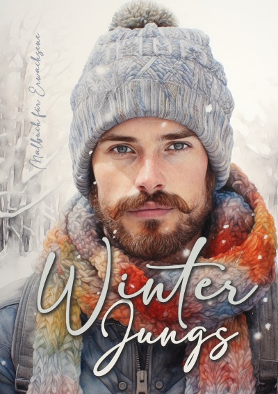 'Winter Jungs Malbuch für Erwachsene'-Cover