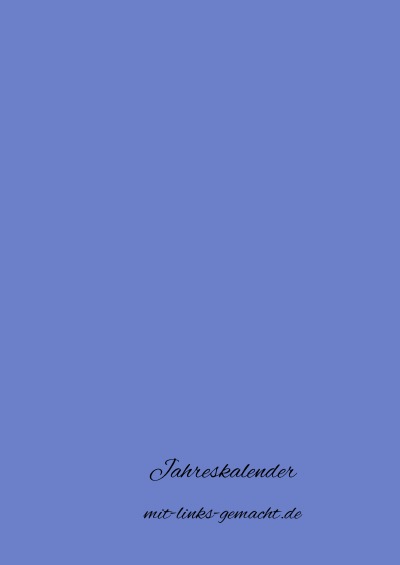 'Cover von Jahreskalender'-Cover