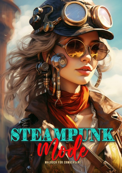 'Cover von Steampunk Mode Malbuch für Erwachsene'-Cover